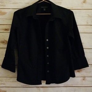 Black Banana Republic Stretch Petite Blouse